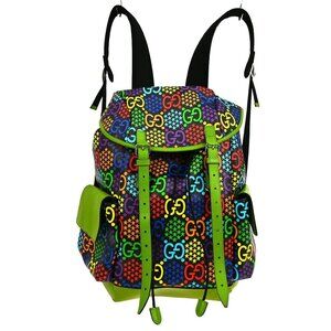 Gucci Green GG Backpack 598140 493075 NQ00941